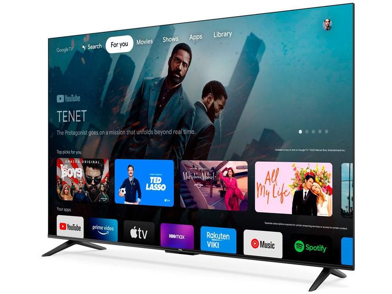 Smart TV 50” 4K LED TCL 50P635 VA Wi-Fi Bluetooth HDR Google